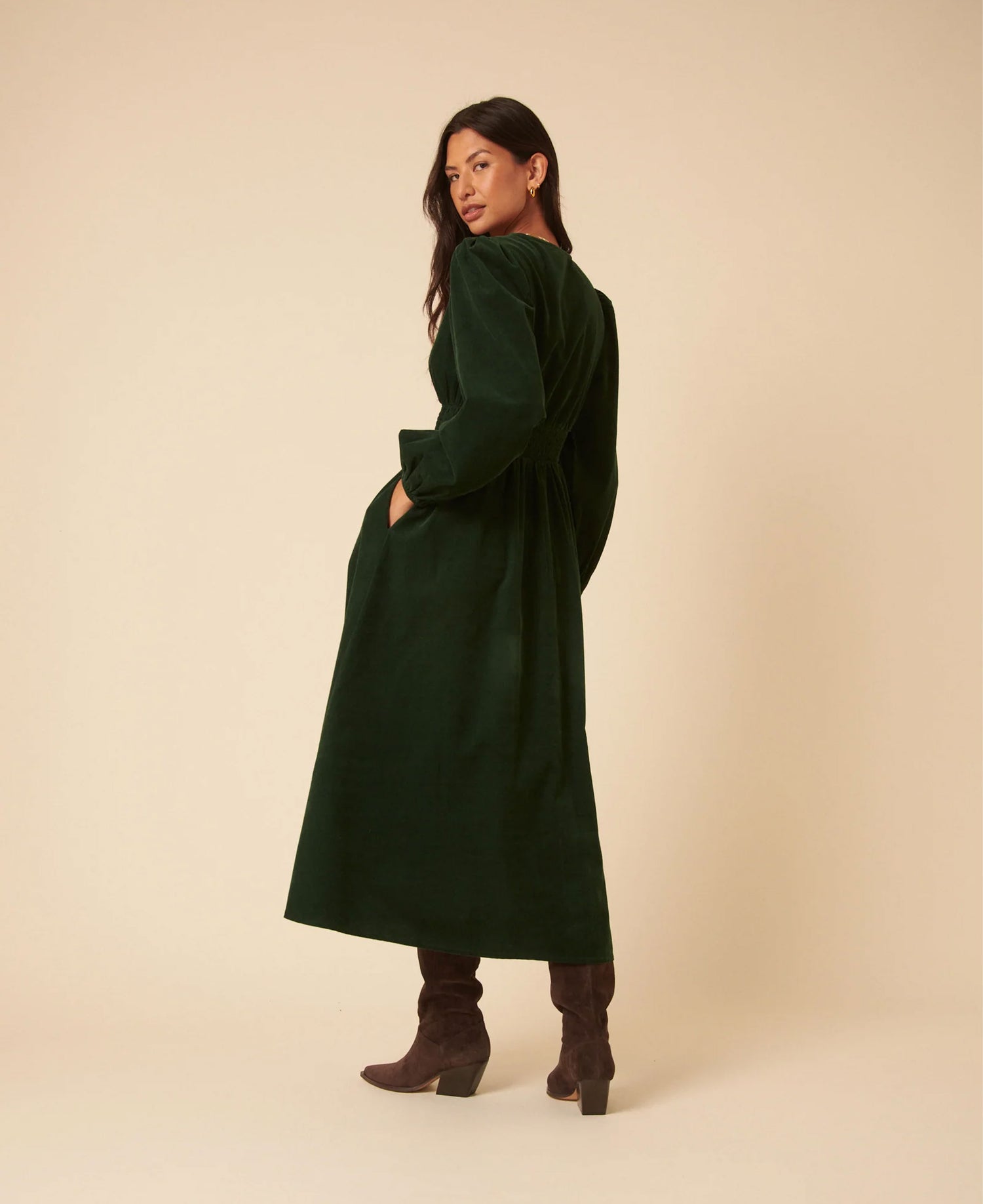 Riley Midi Dress - Green