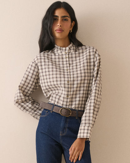 Freya Frill Neck Blouse - Multi