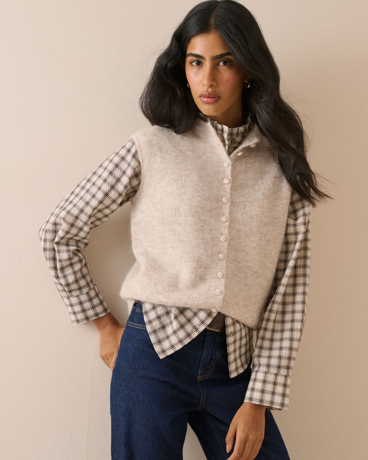 Freya Frill Neck Blouse - Multi