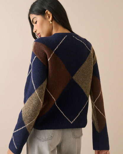 Henley Long Sleeve Jumper - Multi