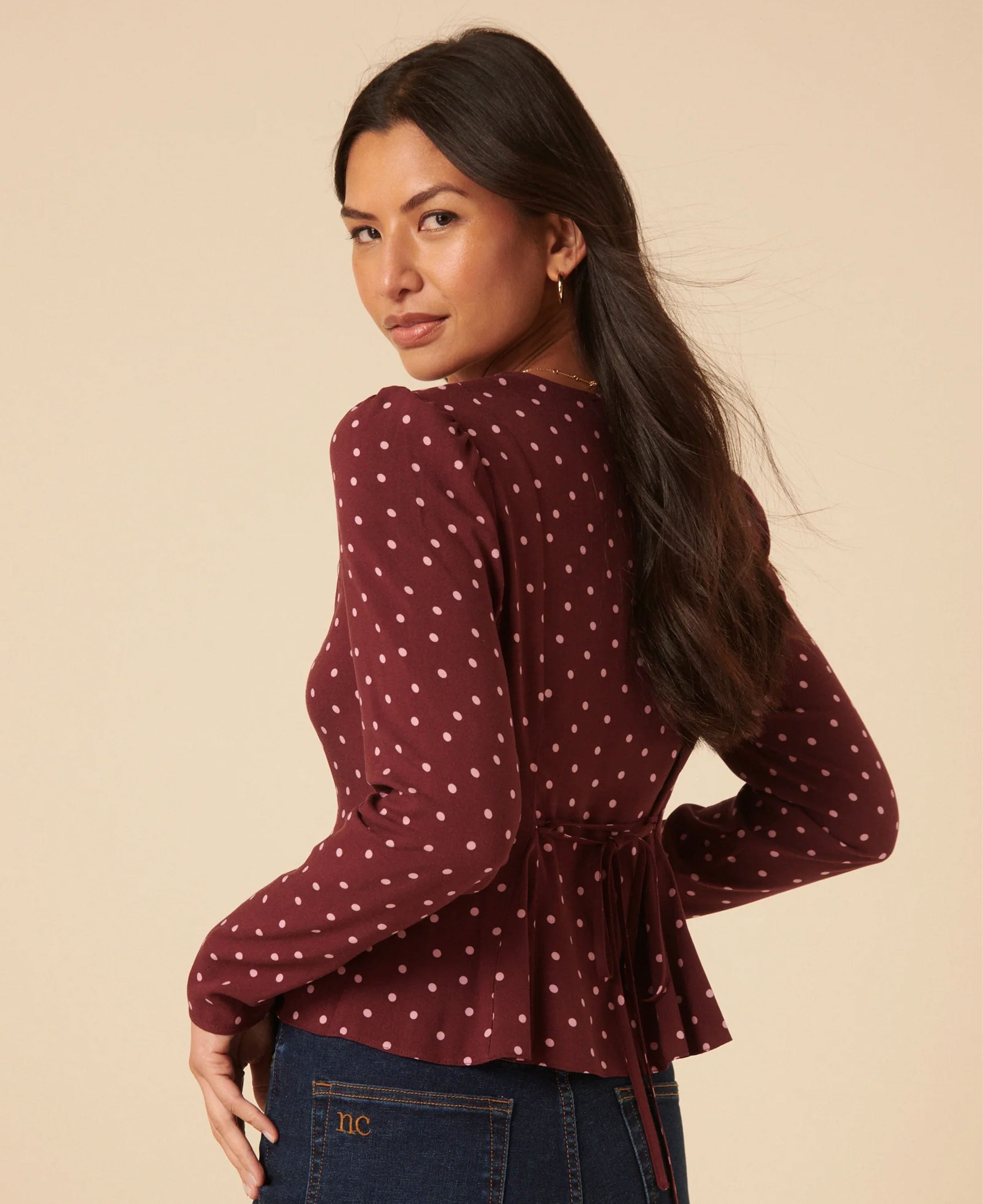 Mollie Top - Burgundy