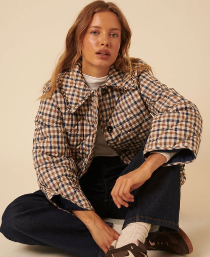 Oscar Frill Quilted Jacket - Multi
