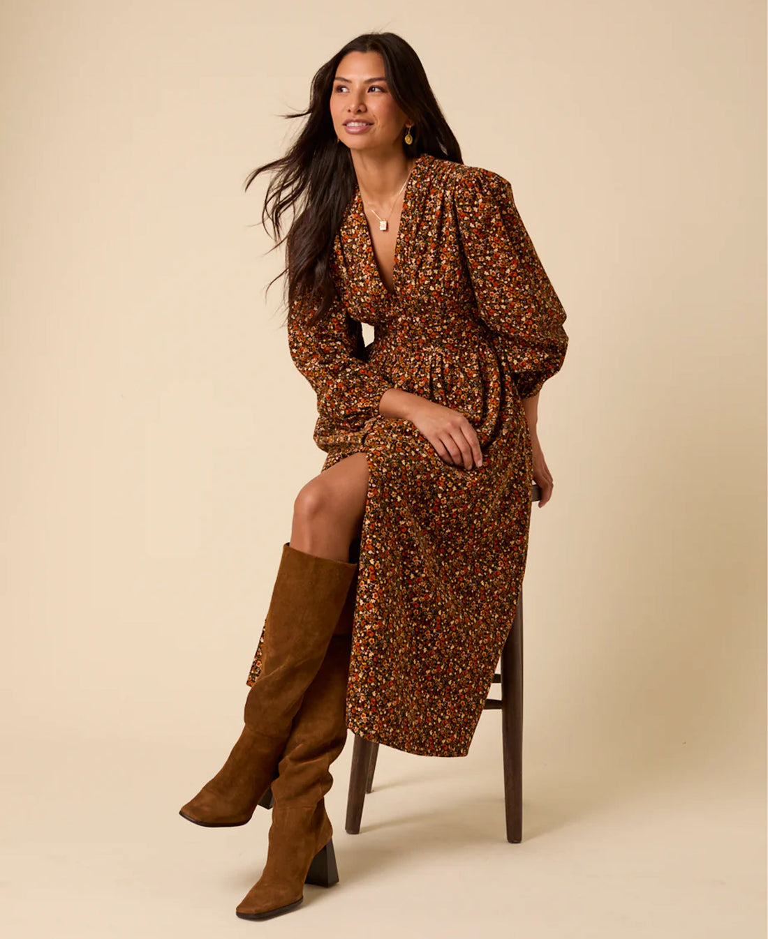Ls Starlight Midi Dress - Multi
