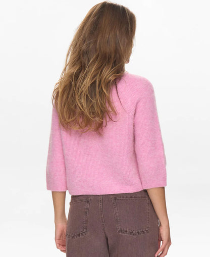 Nuriette Selma Rib Pullover - Lilac Sachet