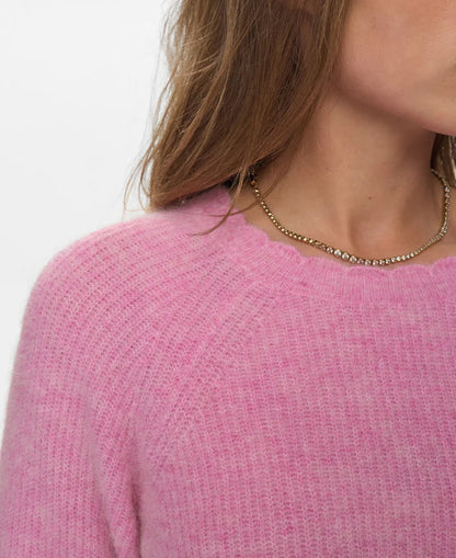 Nuriette Selma Rib Pullover - Lilac Sachet