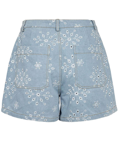 Nudelilah Shorts - Light Blue Denim