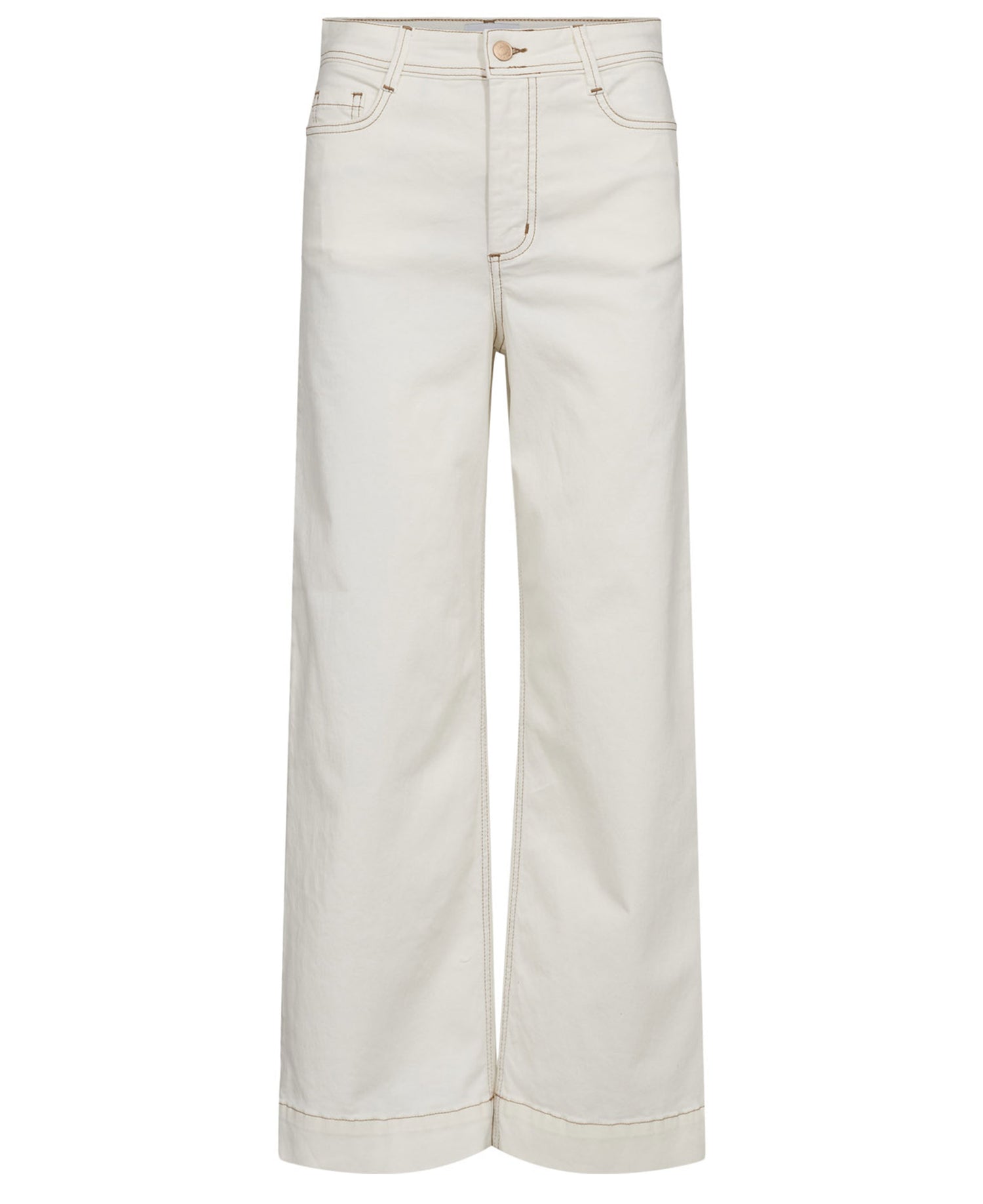Nuparisan Cropped Twill Pants - Cloud Dancer