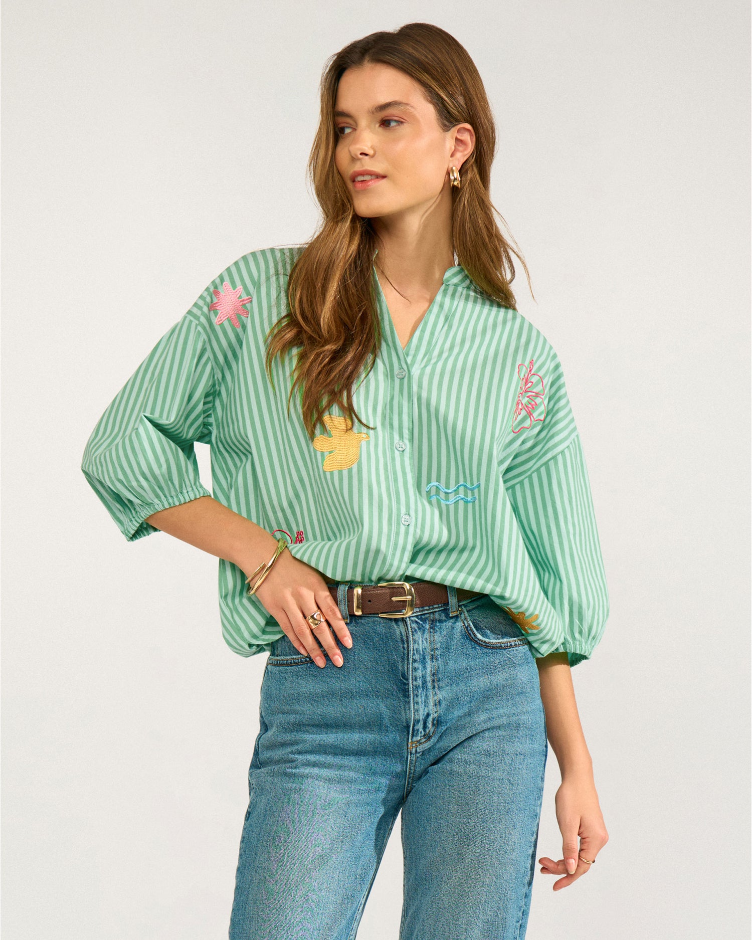 Nuseanne Shirt - Absinthe Green