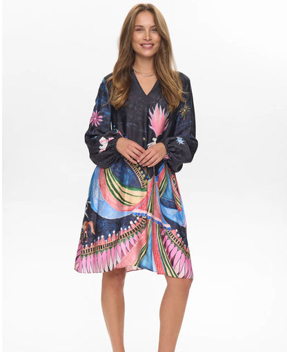 Nustarla Short Dress - Obsidian