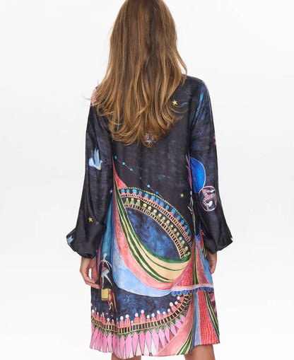 Nustarla Short Dress - Obsidian