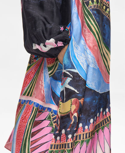 Nustarla Short Dress - Obsidian