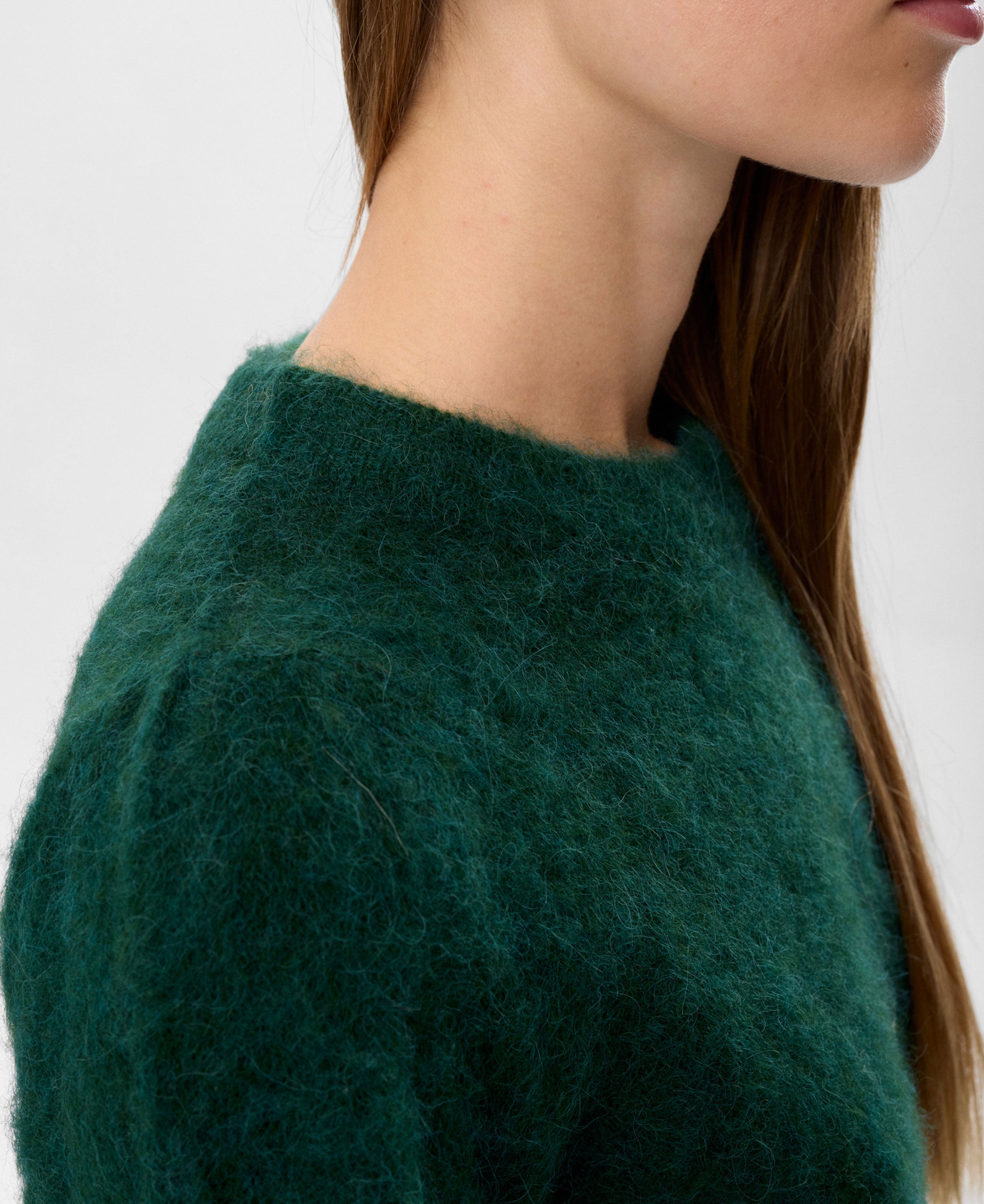 Nusuri Brushed Short Sleeve Pullover - Rain Forest