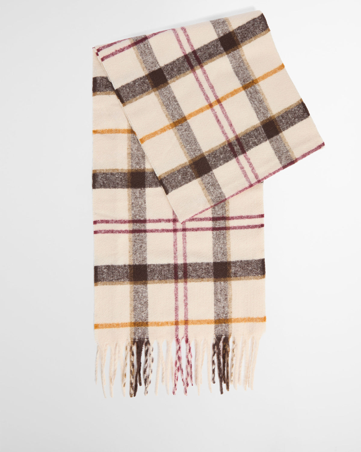Olivia Beanie &amp; Scarf Gift Set - Light Muted Tartan