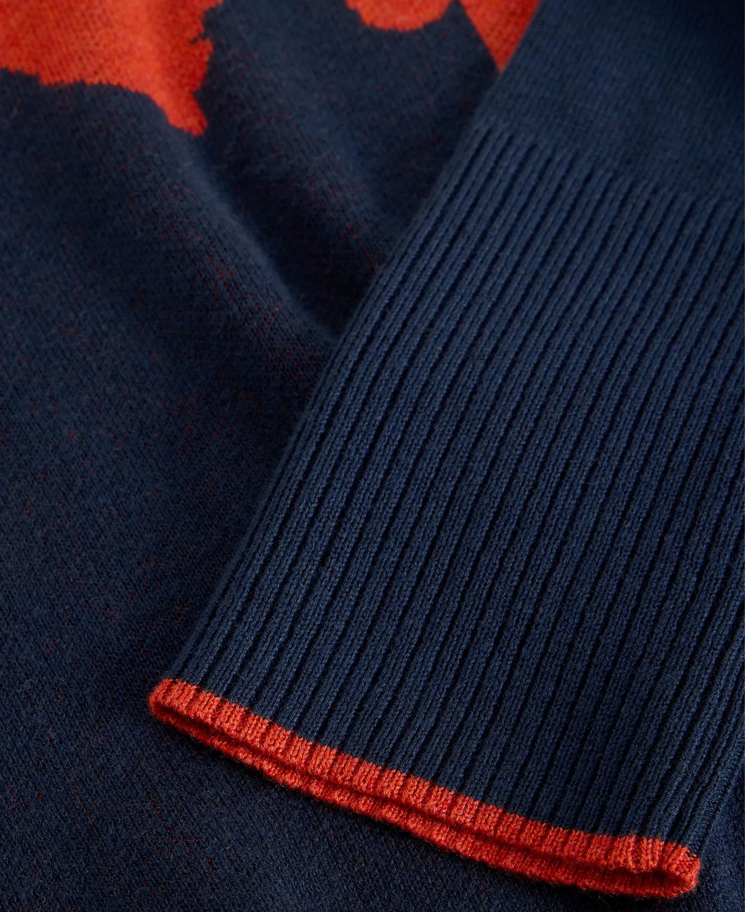 Olive Floral Jumper - Navy Multi