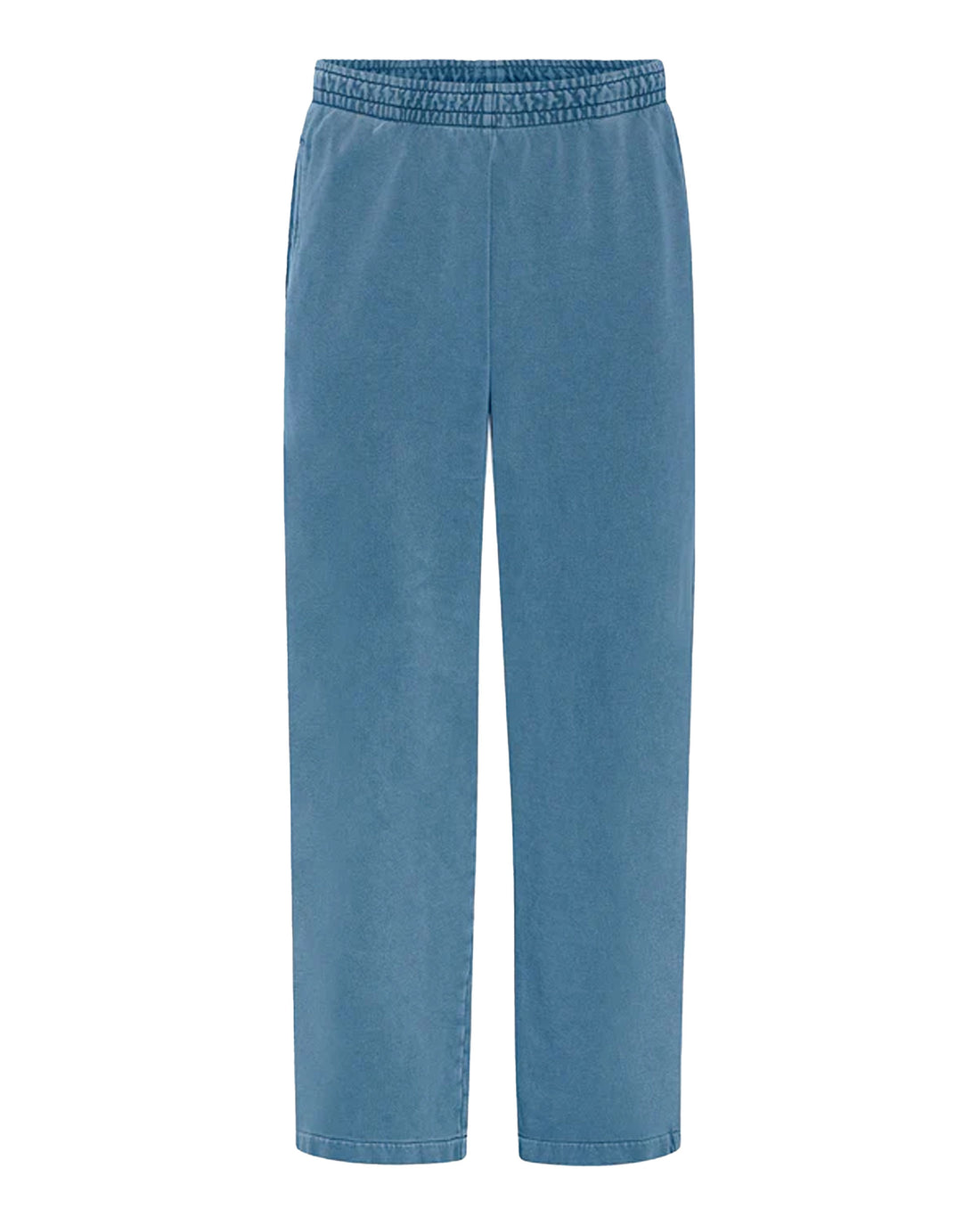 Organic Straight Leg Sweatpants - Faded Indigo