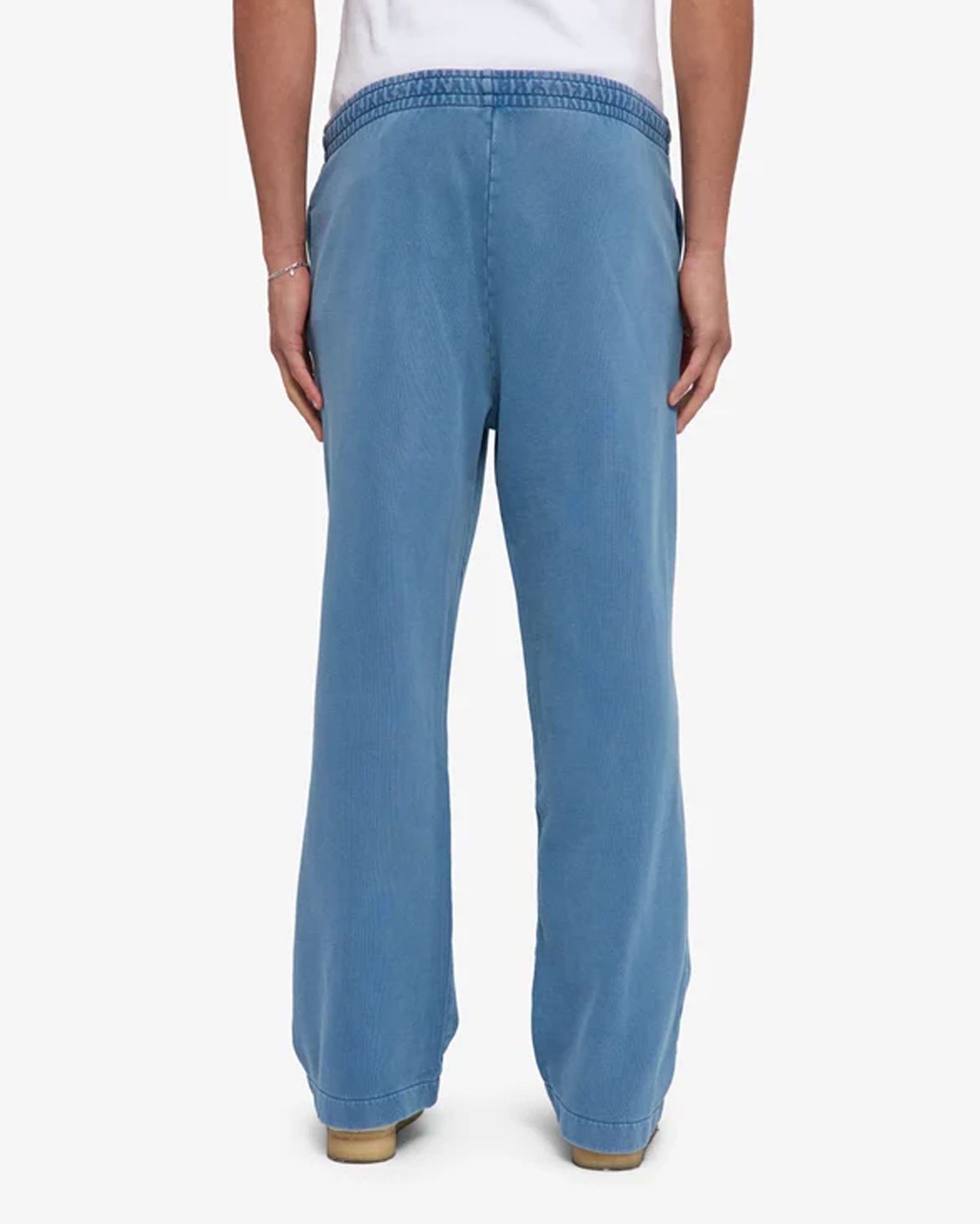 Organic Straight Leg Sweatpants - Faded Indigo