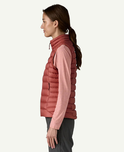 Down Sweater Vest - Potters Red