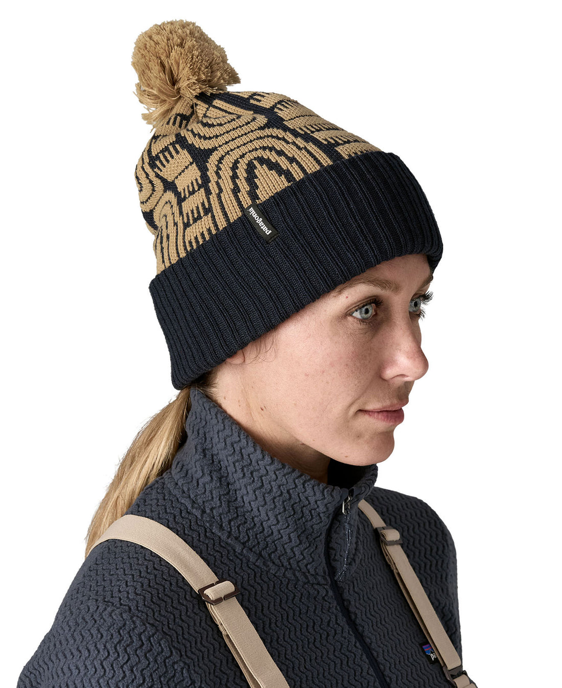 Powder Town Beanie - Flow: Sunken Blue