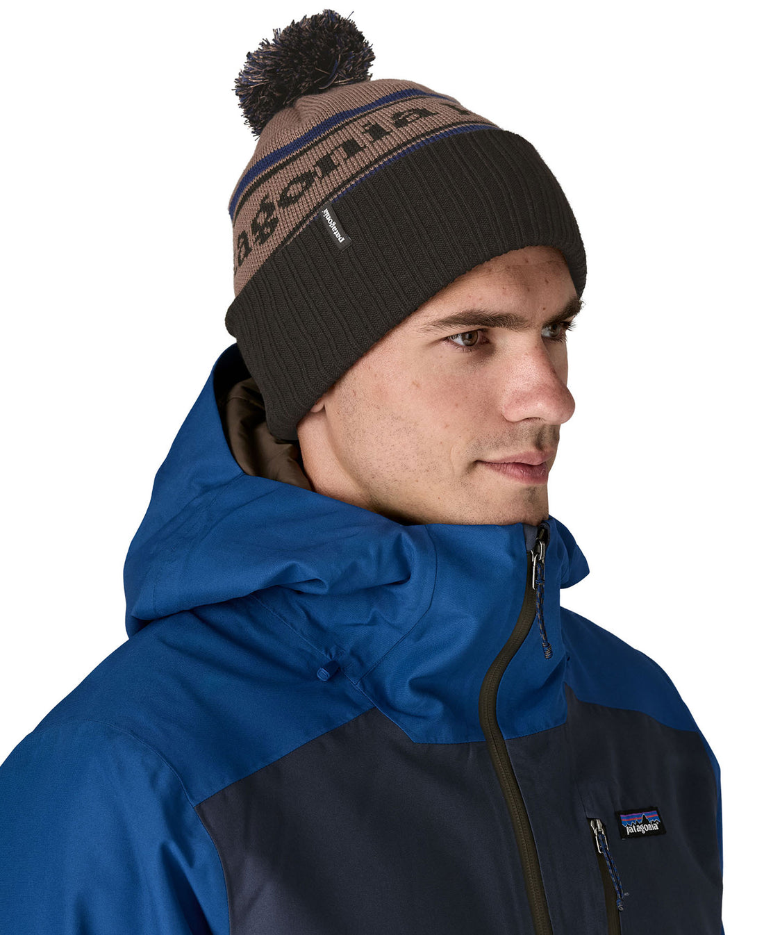 Powder Town Beanie - Park Stripe: Marlow Brown