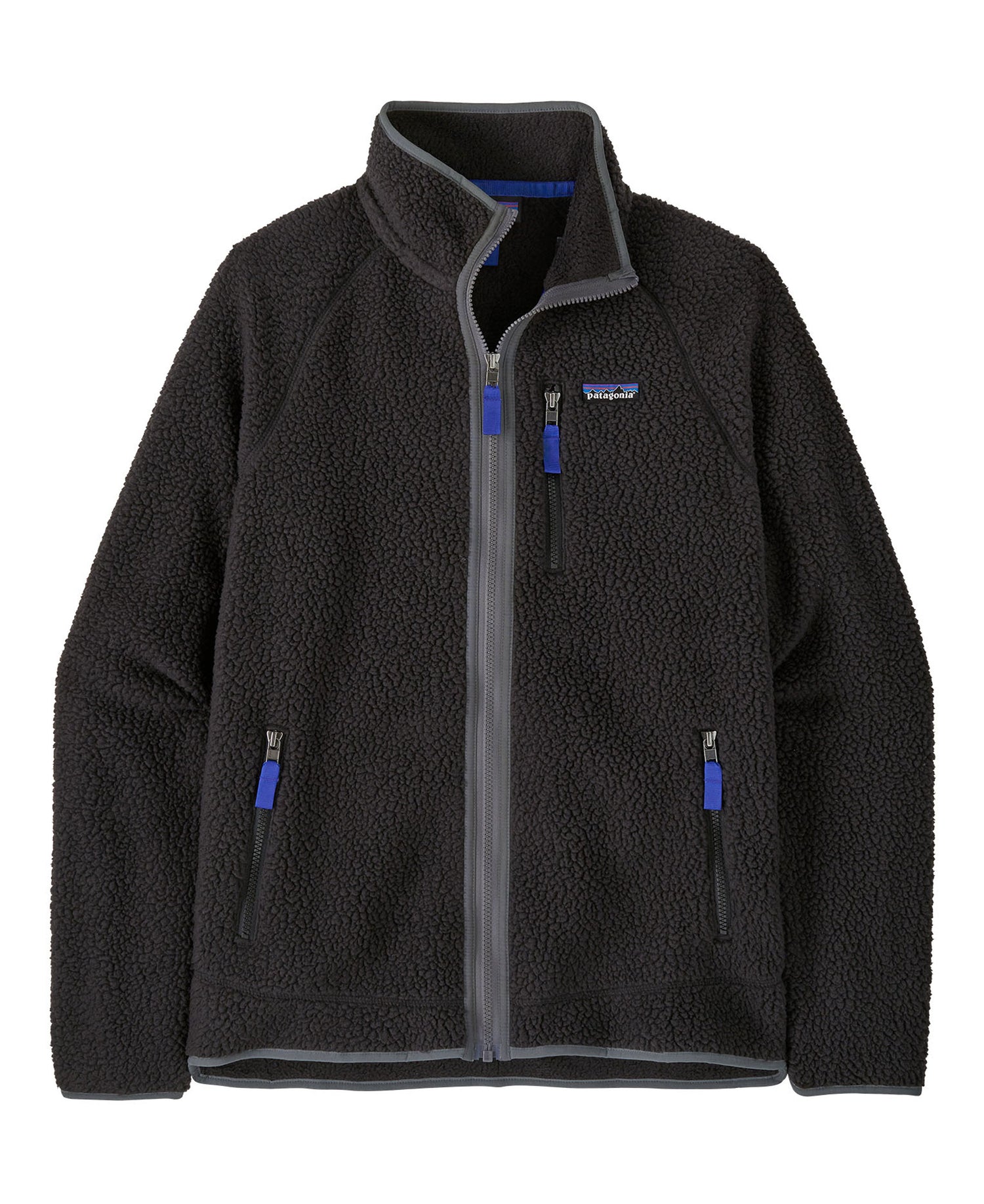 Retro Pile Jacket - Black W/Forge Grey