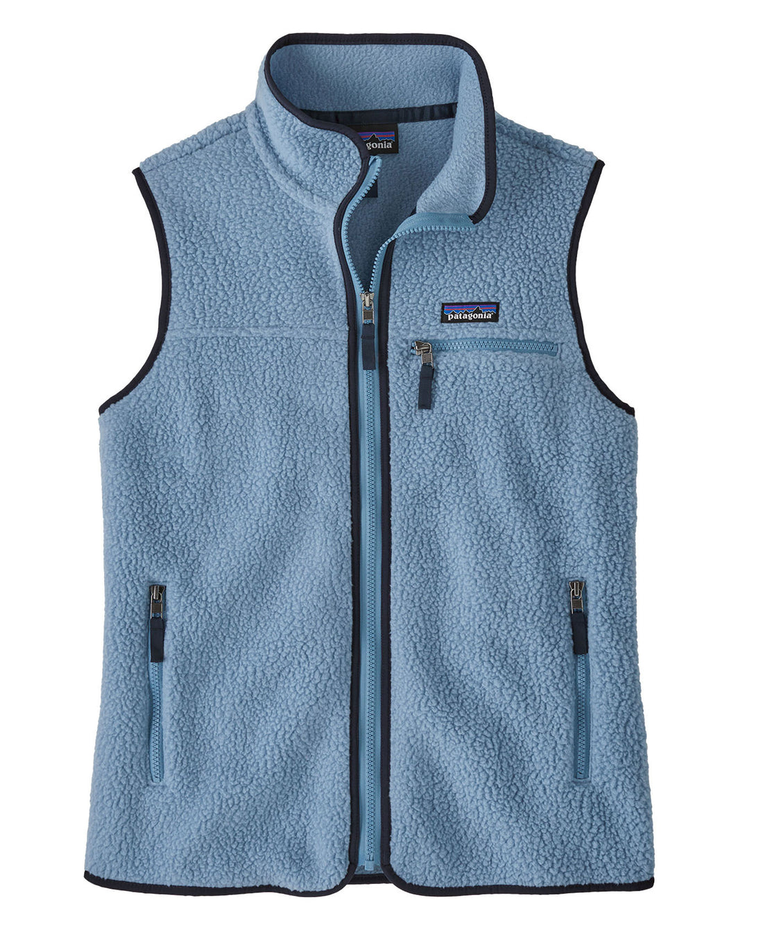 Retro Pile Vest - Barnacle Blue