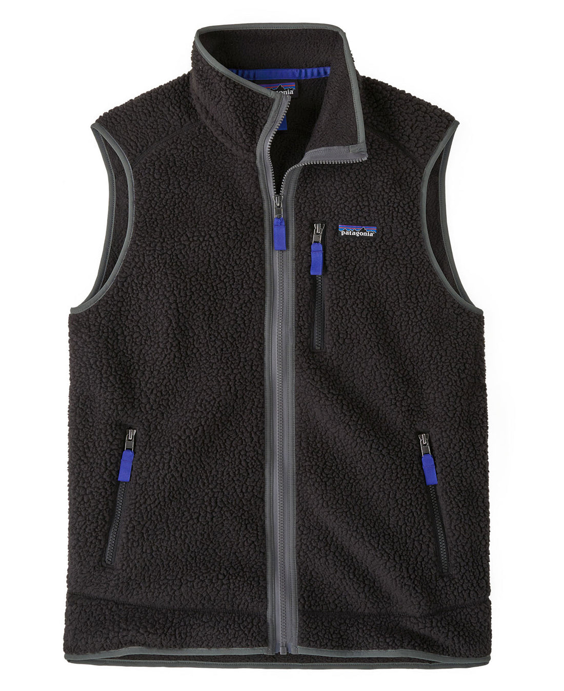 Retro Pile Vest - Black W/Forge Grey