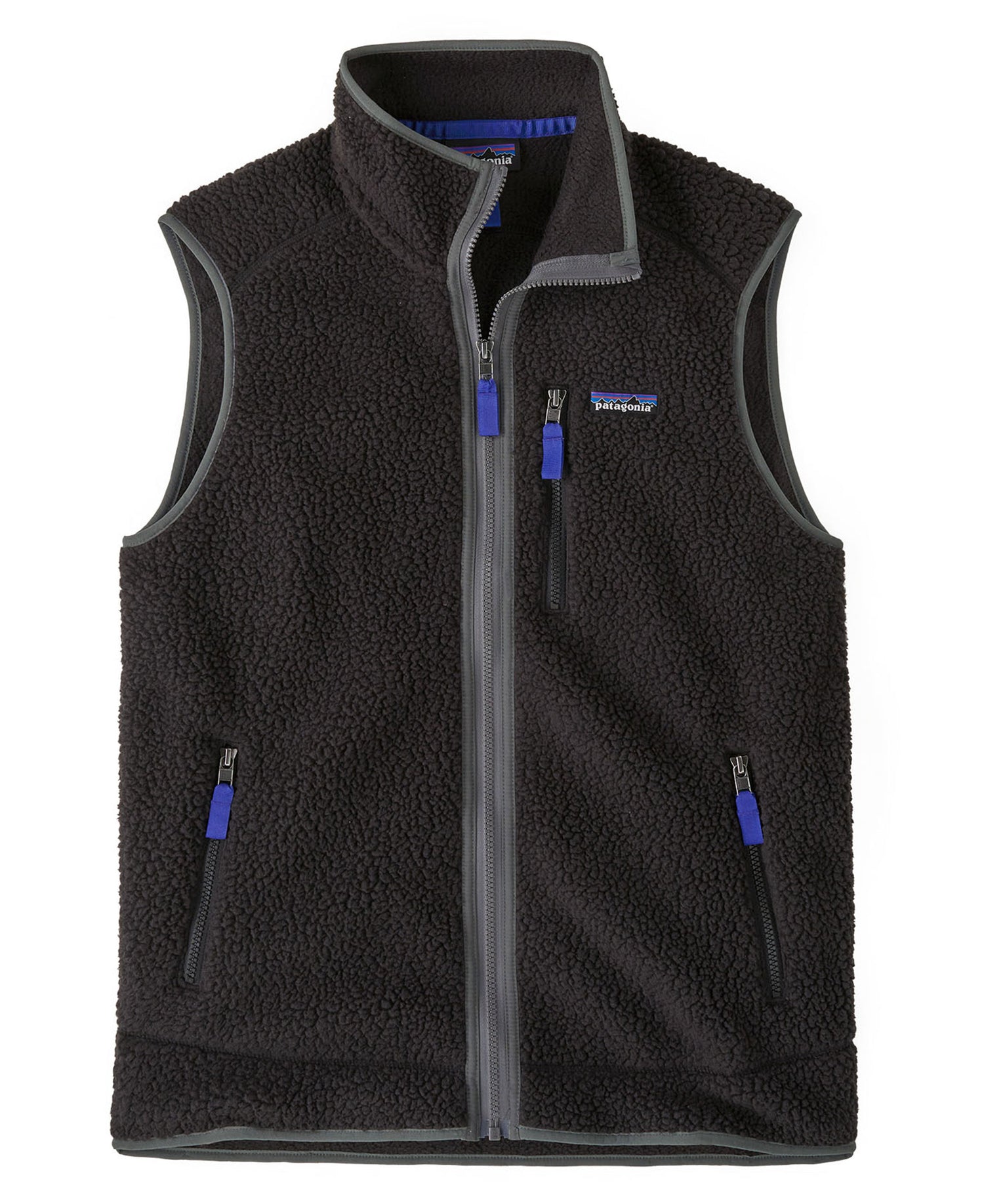 Retro Pile Vest - Black W/Forge Grey