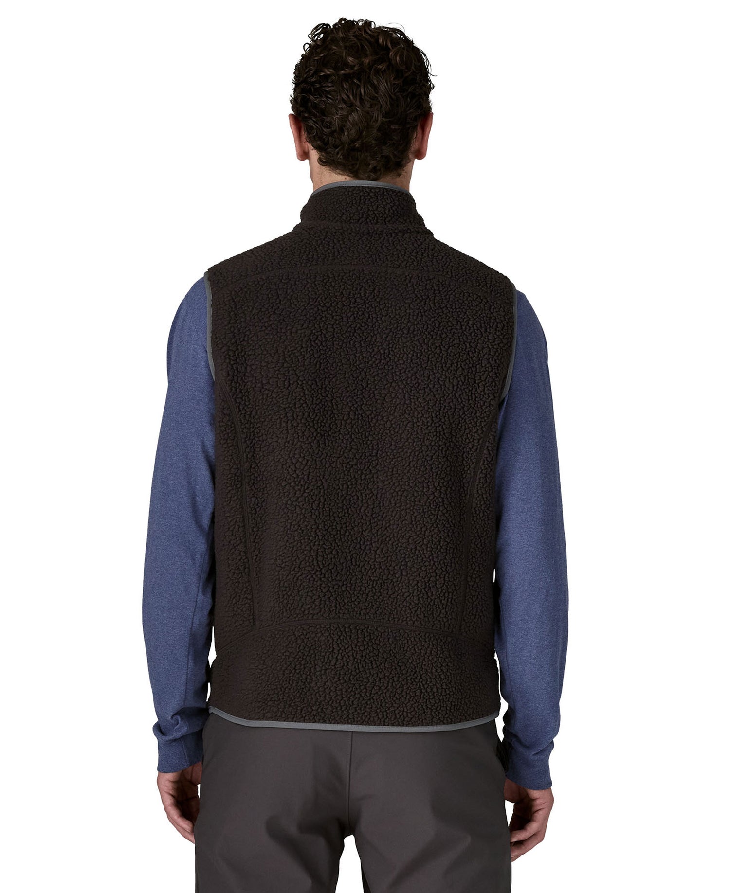Retro Pile Vest - Black W/Forge Grey