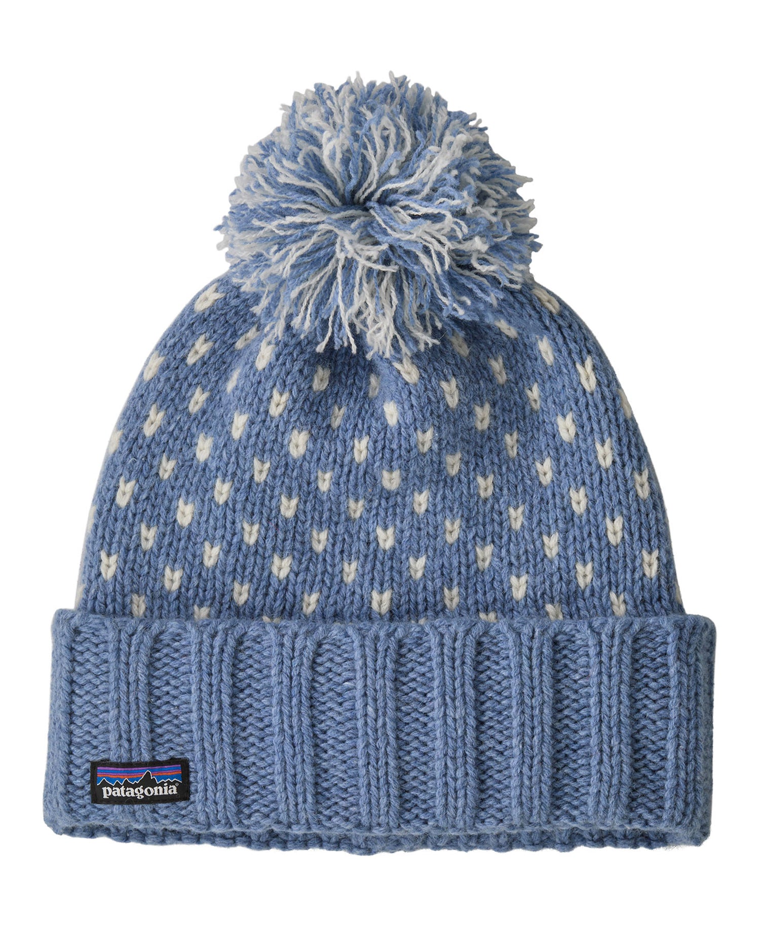 Snowbelle Beanie - Offset Dot: Barnacle Blue