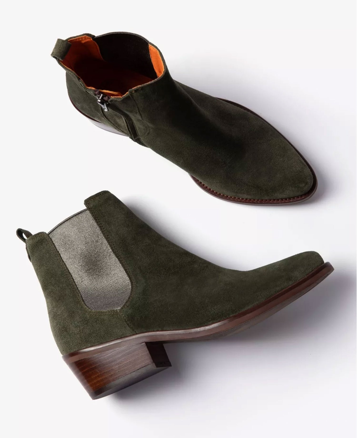 Rove Suede Boot - Khaki/Pewter