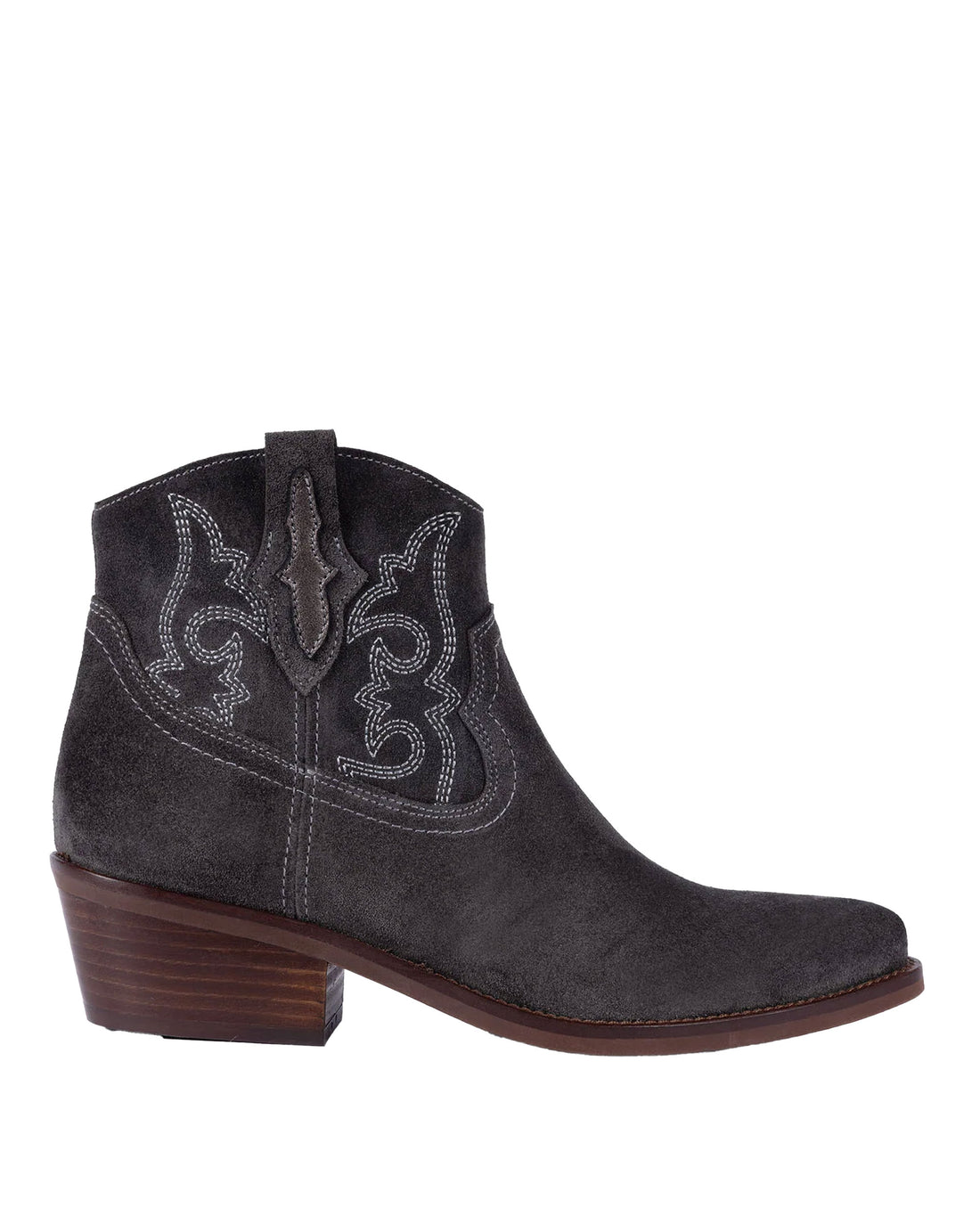 Cassidy Suede Embroidered Boot - Slate