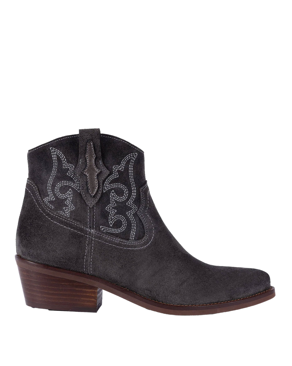 Cassidy Suede Embroidered Boot - Slate