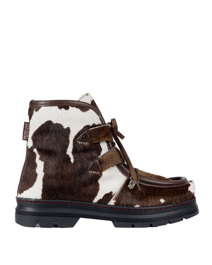 Incredible Friesian Shearling-Lined Boot - Brown/White