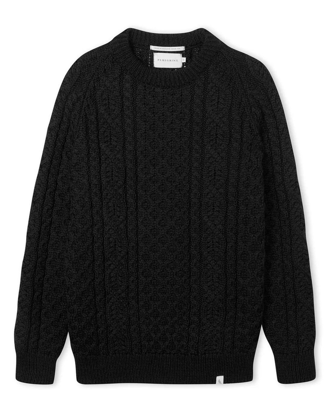 Hudson Aran Jumper - Navy