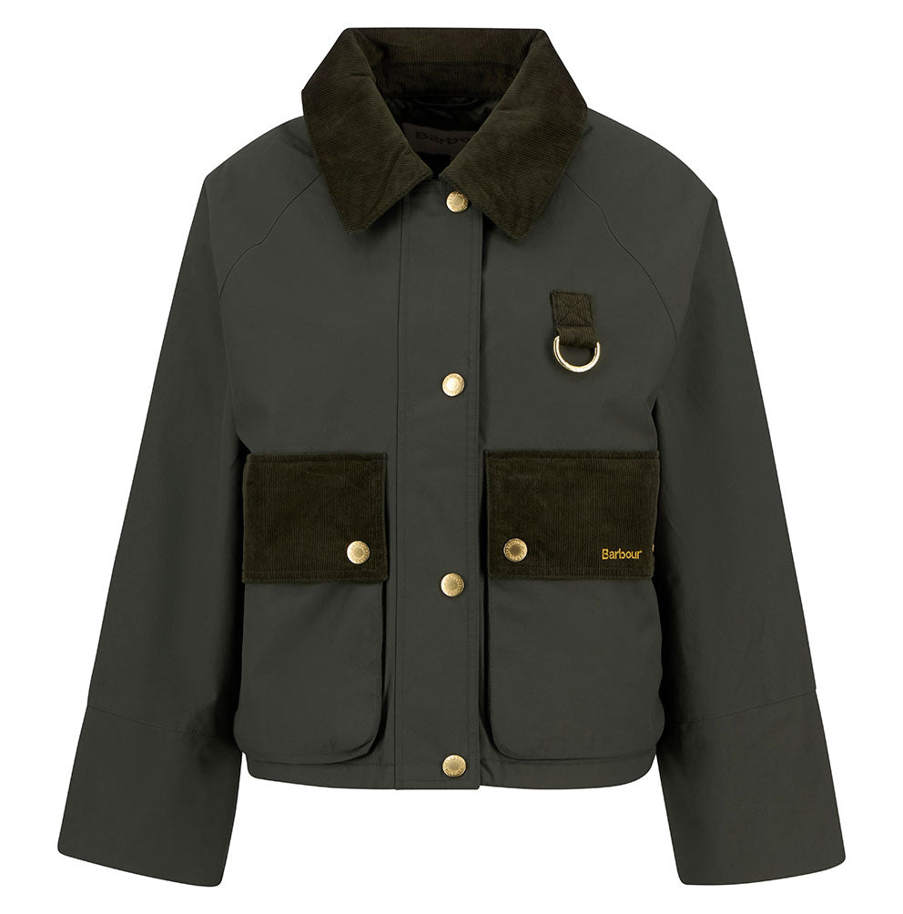 Phoebe Casual Jacket - Olive/Brown