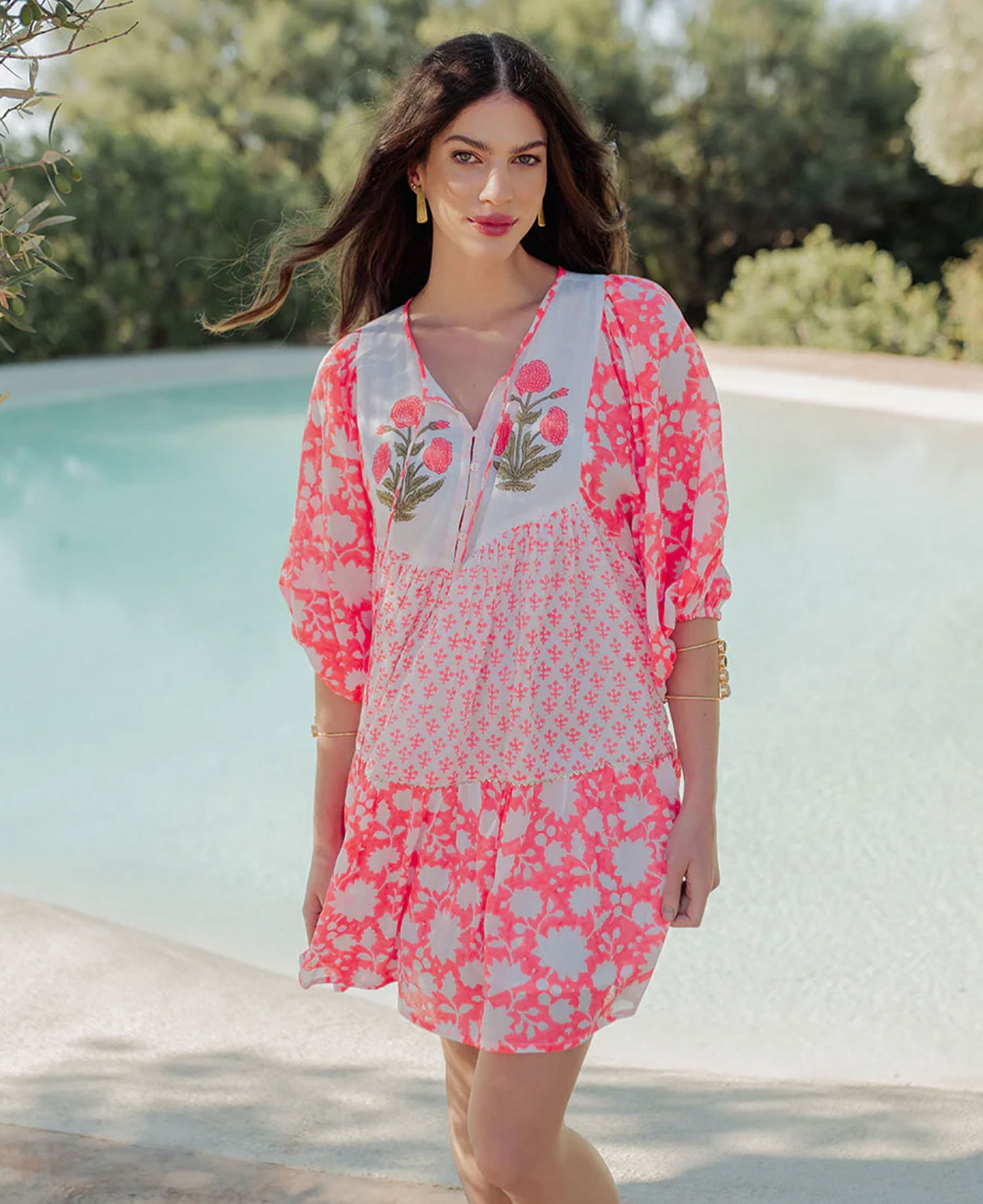 Amber Dress - Orange Neon
