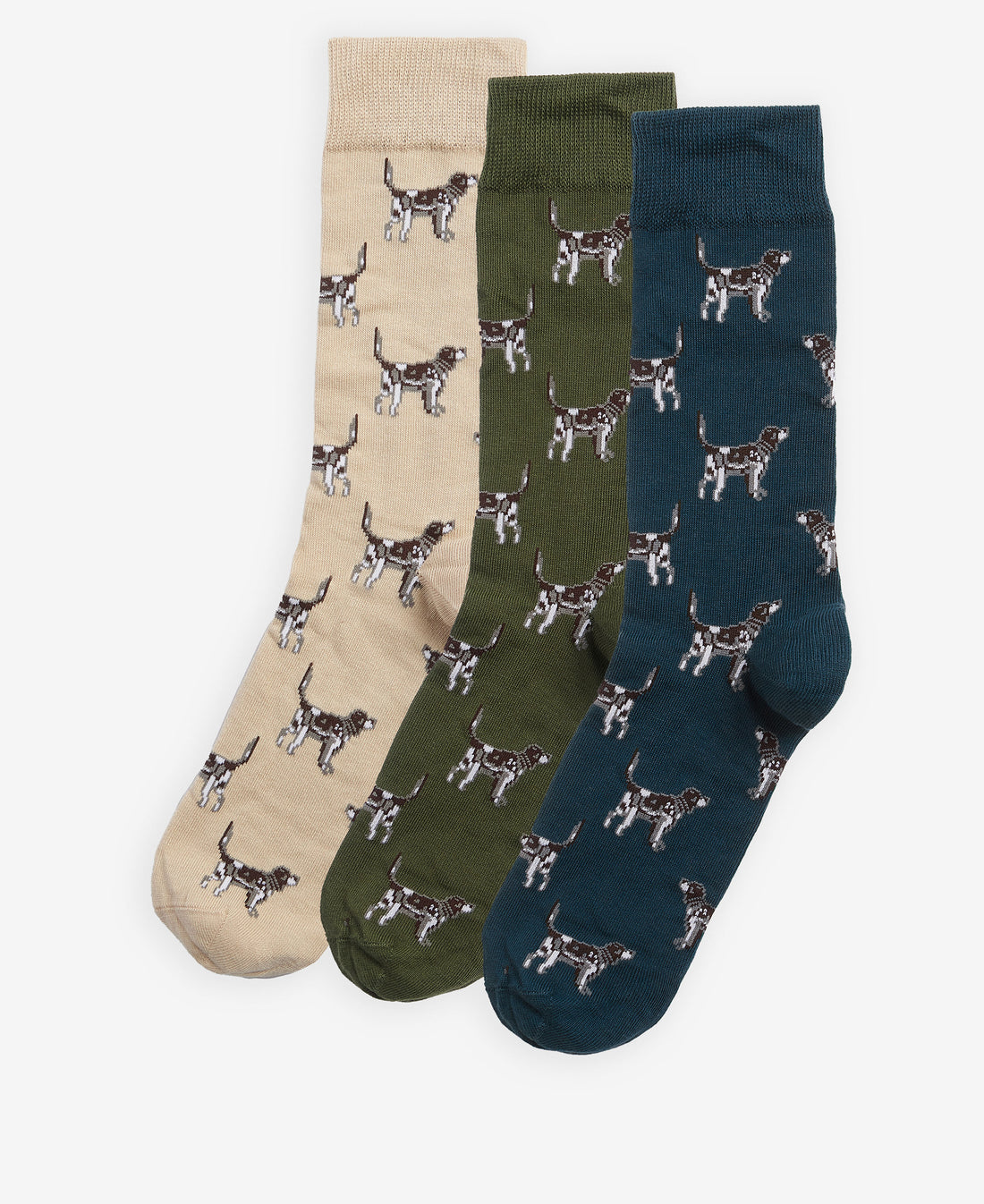 Pointer Dog Socks Gift Box - Forest Mist