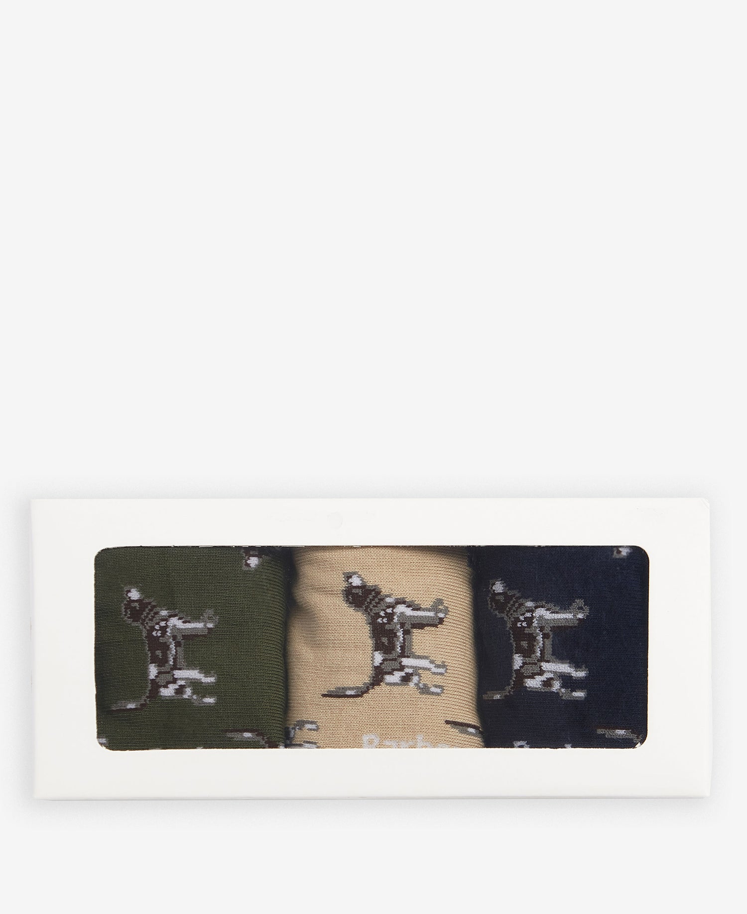 Pointer Dog Socks Gift Box - Forest Mist