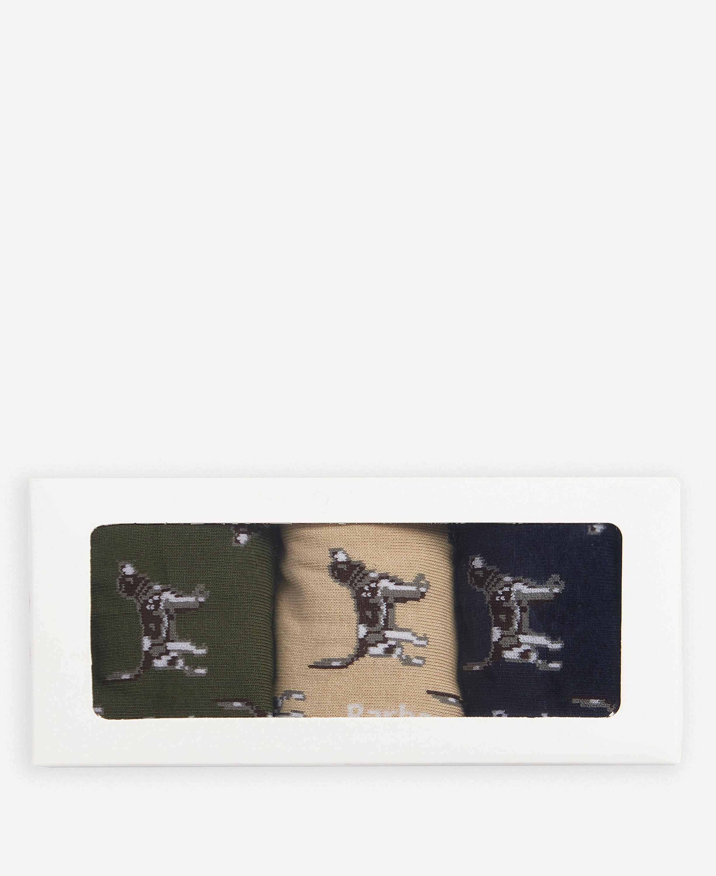Pointer Dog Socks Gift Box - Forest Mist