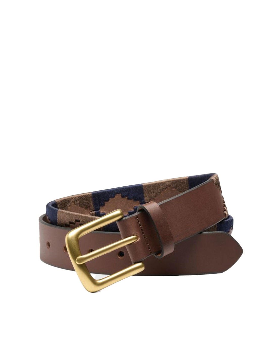 Polo Belt - Brown/Fawn/Navy