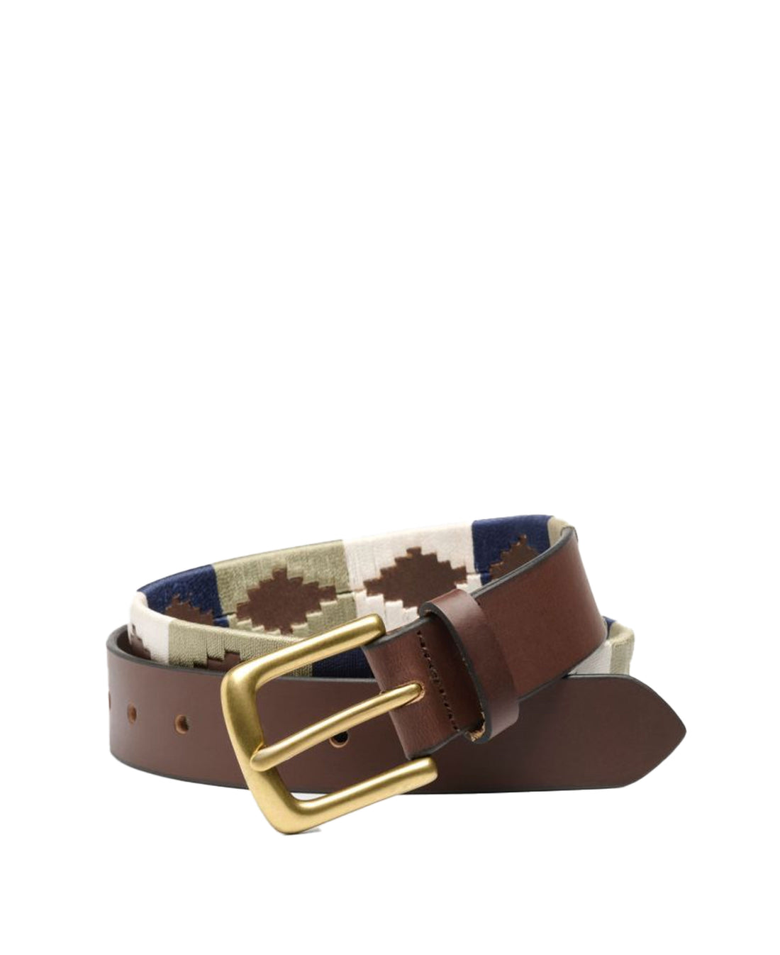 Polo Belt - Taupe/Beige/Navy