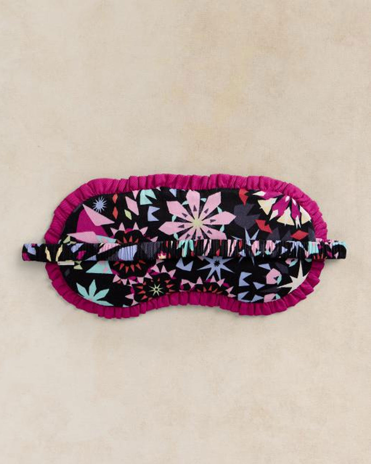 Printed Eye Mask - Black Print