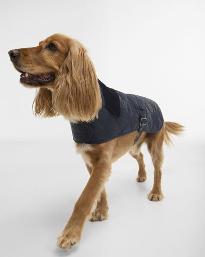 Quilted Dog Coat - Dark Navy
