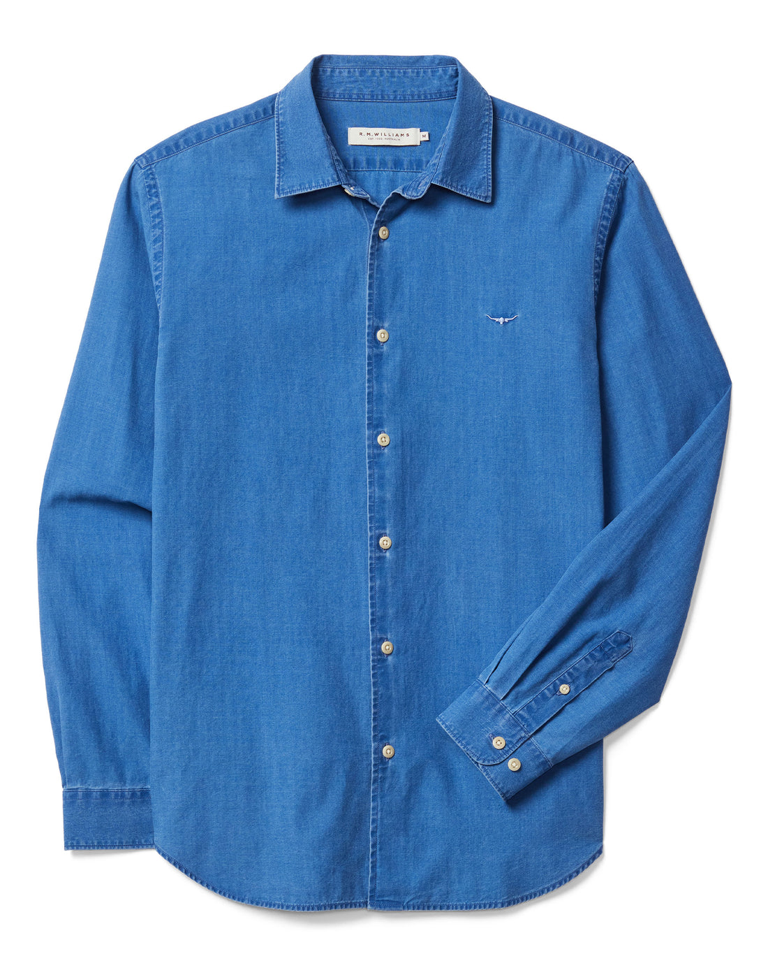 Arno Regular Indigo Shirt - Aged Indigo
