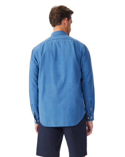 Arno Regular Indigo Shirt - Aged Indigo