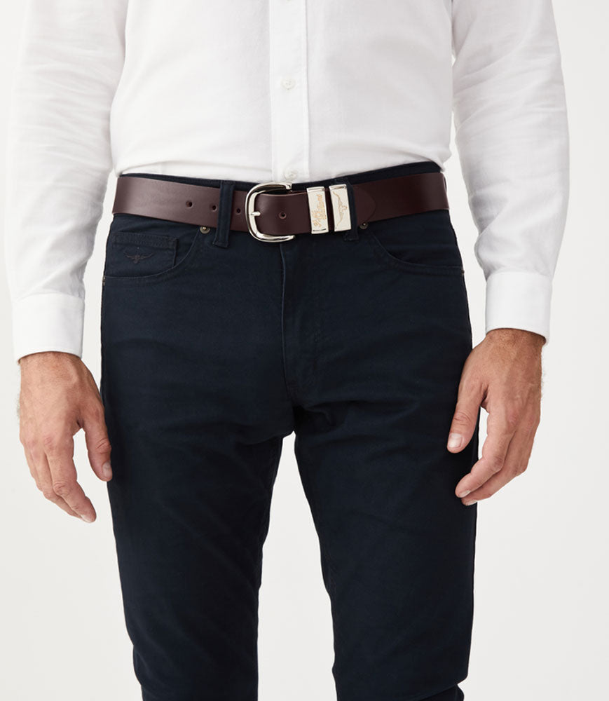 Drover Belt - Chestnut/Nickel Buckle