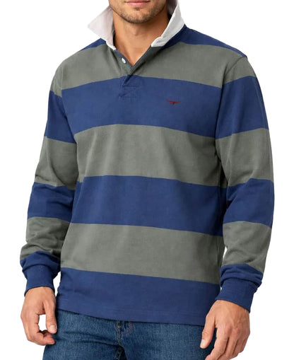 Jones Stripe Rugby - Ensign Blue