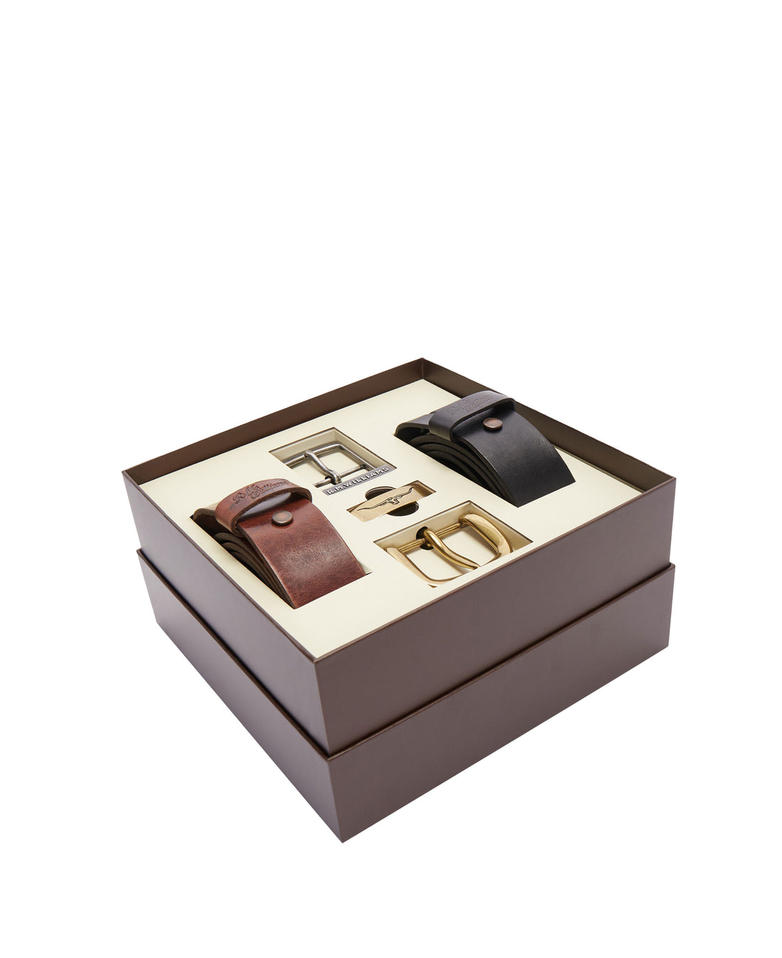 1 1/2 Belt Gift Set - Mid Brown