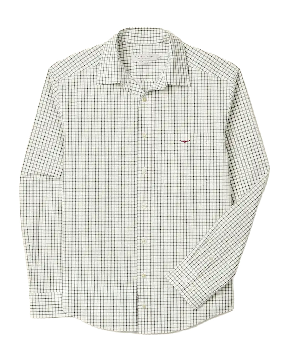 Newland Poplin Check Shirt - Moss
