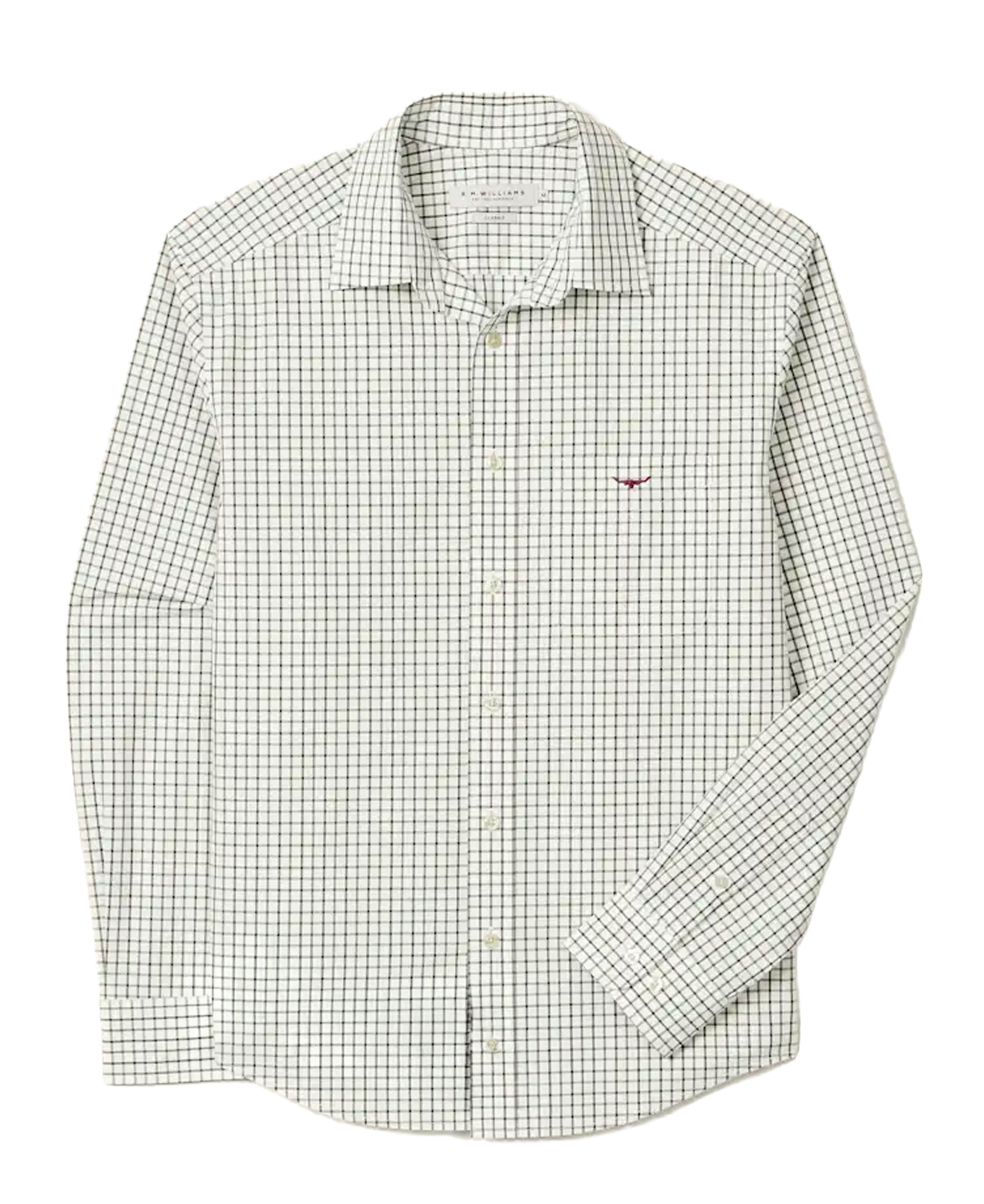 Newland Poplin Check Shirt - Moss